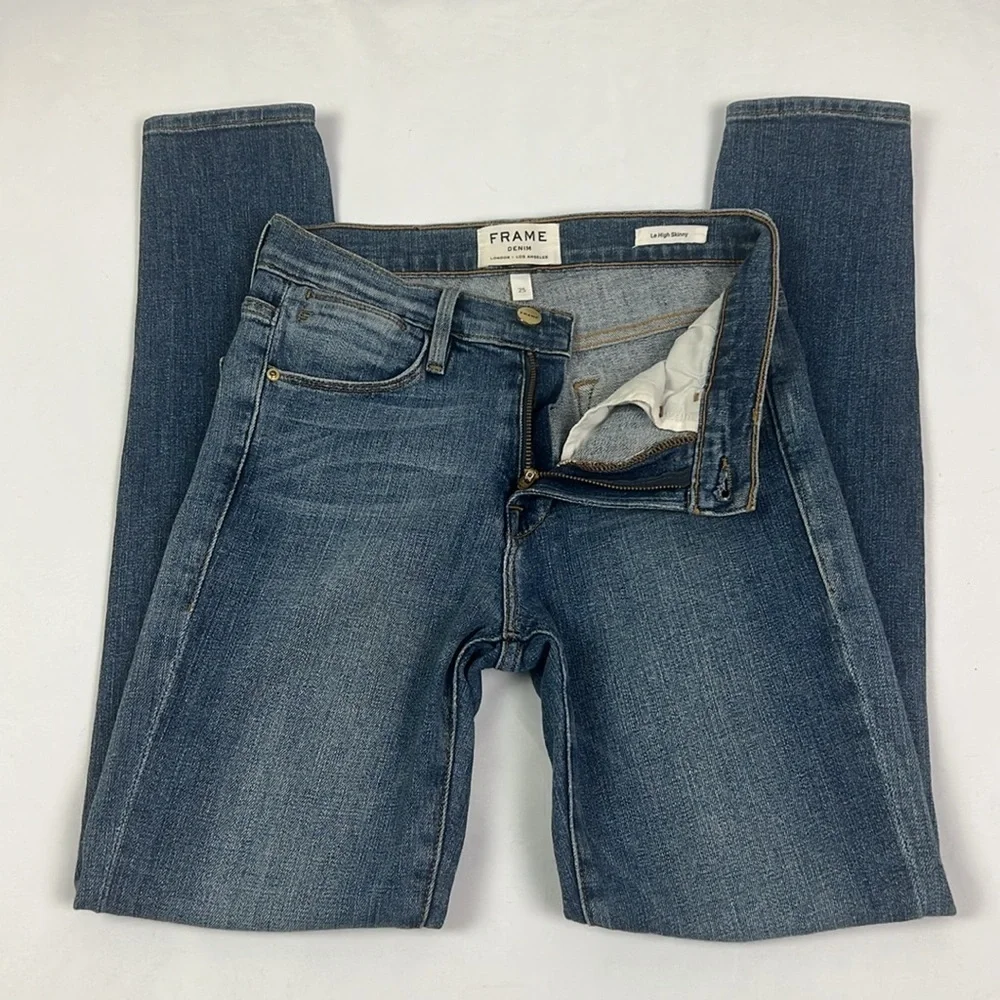 Frame Denim Women’s 25 Le High Skinny Distressed Stretchy Jean - Picture 10 of 15